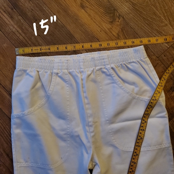 Cascade Blues WHITE PANTS  Elastic Band Size 8 Avg - Picture 8 of 8